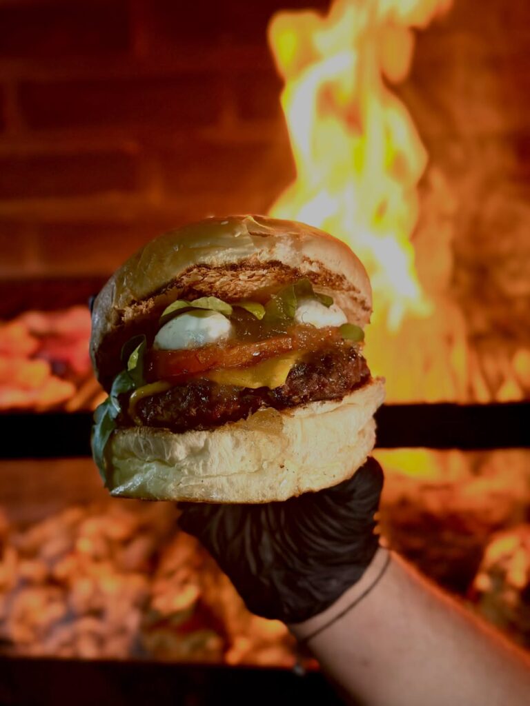 hambuguesa a la parrilla en maracay